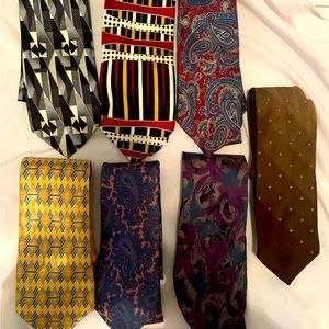 7 piece men’s dress ties